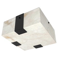 Contemporary Ponti Flush Mount 002A-3C in Alabaster by Orphan Work