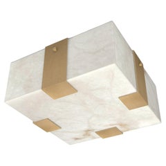Contemporary Ponti Flush Mount 002A-4C in Alabaster by Orphan Work