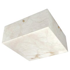 Contemporary Ponti Flush Mount 002A in Alabaster by Orphan Work