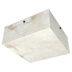 Contemporary Ponti Flush Mount 002A in Alabaster by Orphan Work