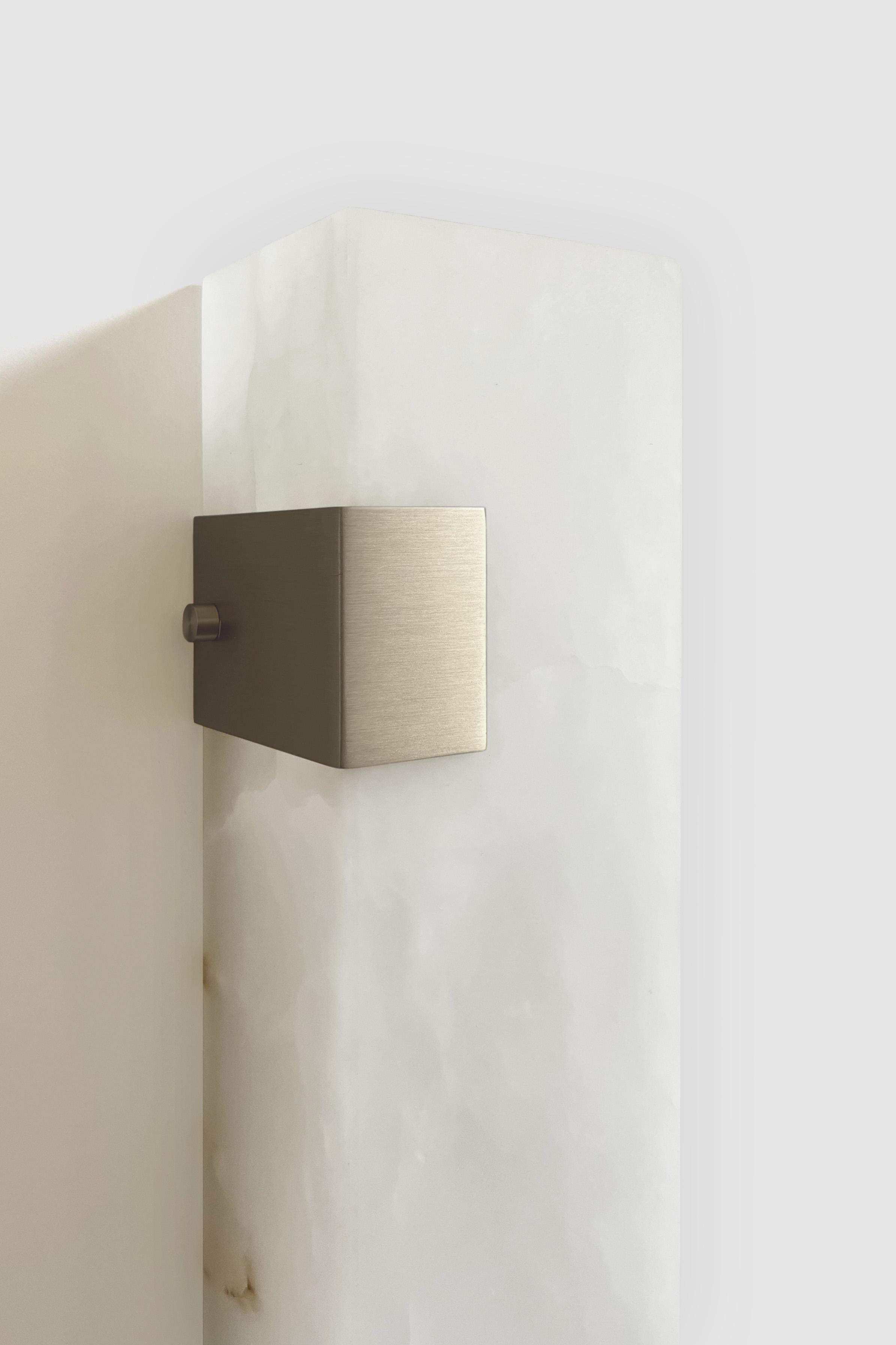 Italian Contemporary Ponti Sconce 003-2C in Alabaster by Orphan Work For Sale