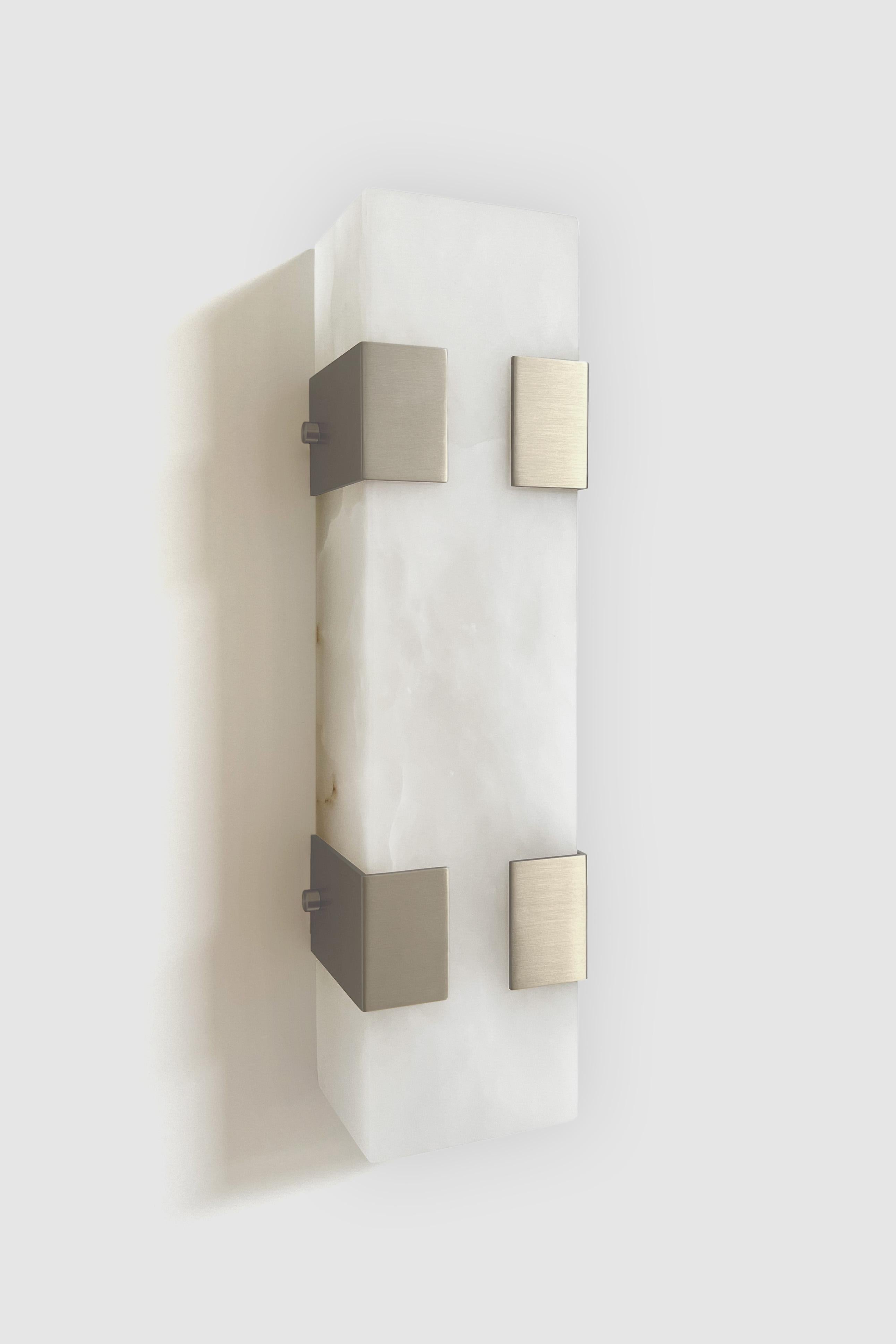 Post-Modern Contemporary Ponti Sconce 003-4C in Alabaster by Orphan Work For Sale