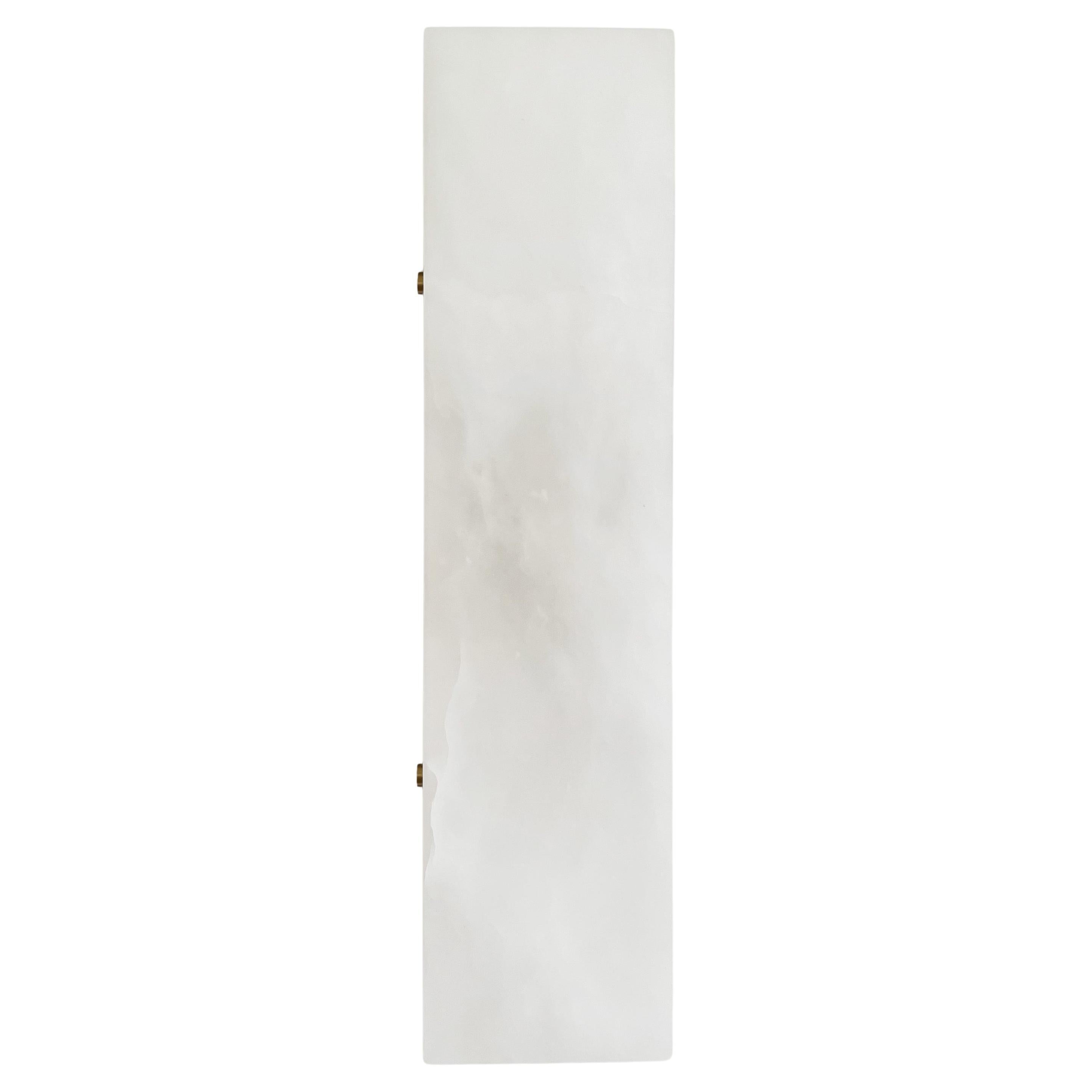 Contemporary Ponti Sconce 003A in Alabaster by Orphan Work For Sale