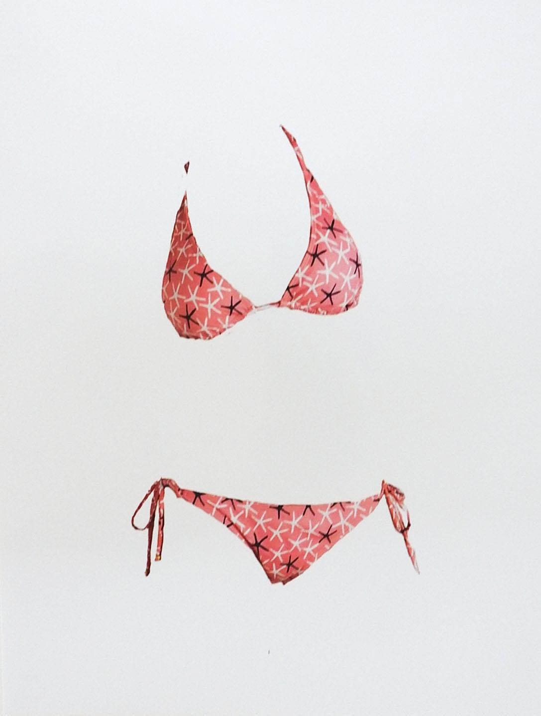Modern Contemporary Pop Art Pink Bikini Swimsuit Print For Sale