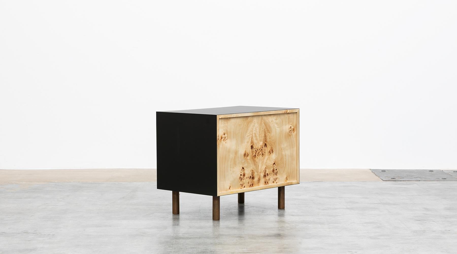 Bronze Contemporary Poplar Wood Pair of Nightstands by Johannes Hock For Sale