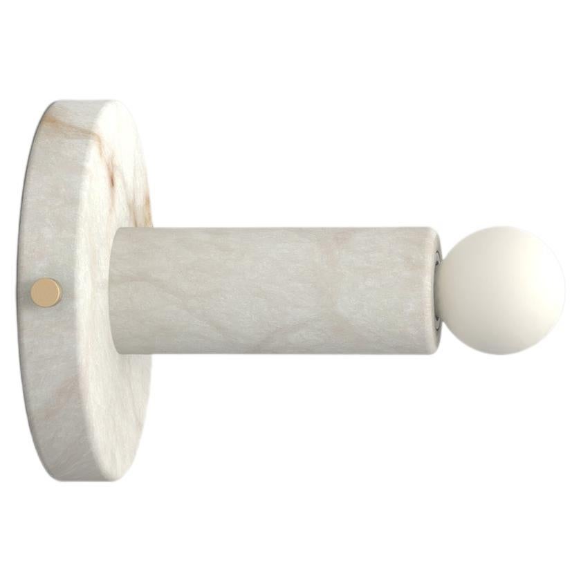 Contemporary Poppi Sconce 301A in Alabaster by Orphan Work For Sale
