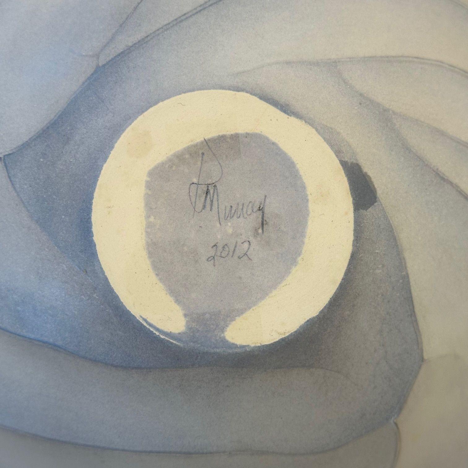 Paula Murray, Contemporary, Bowl, Ceramic, Baby Blue Porcelain, 2012 For Sale 2