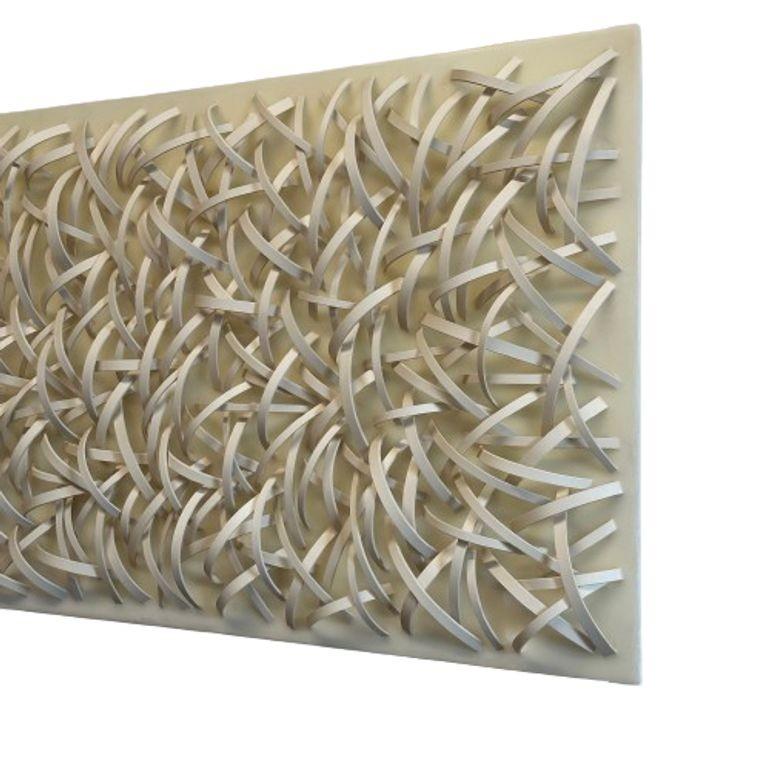 Paula Murray Contemporary Wall Art, Porcelain, White, Abstract, 2021 In Good Condition For Sale In Stamford, CT