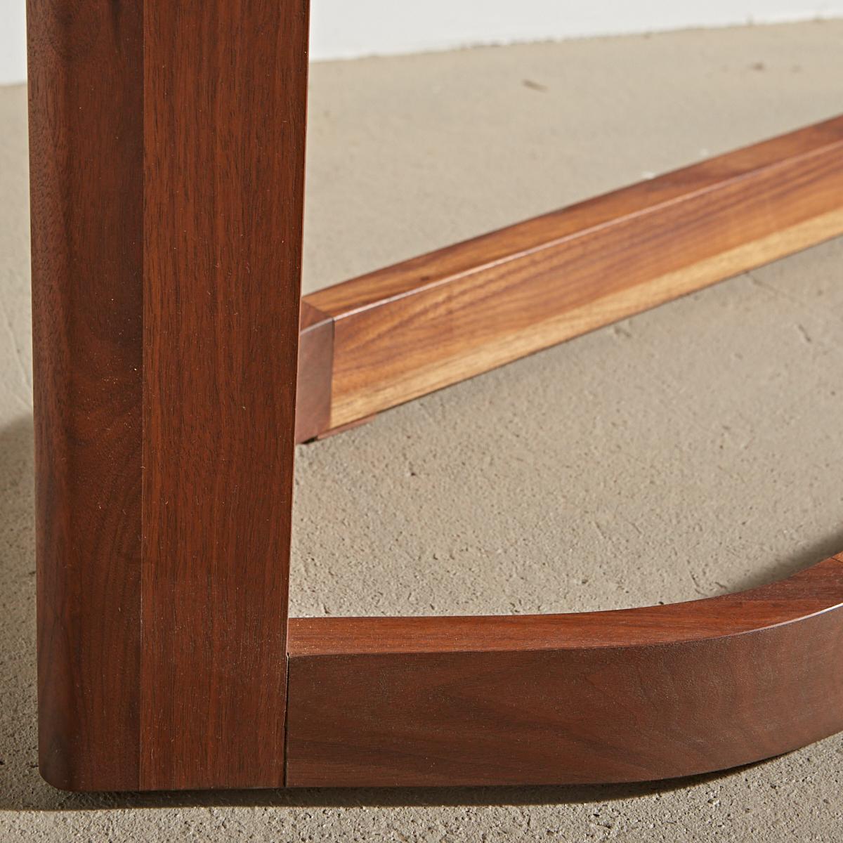 Modern Contemporary Port Console in American Walnut by Paradox Movement For Sale