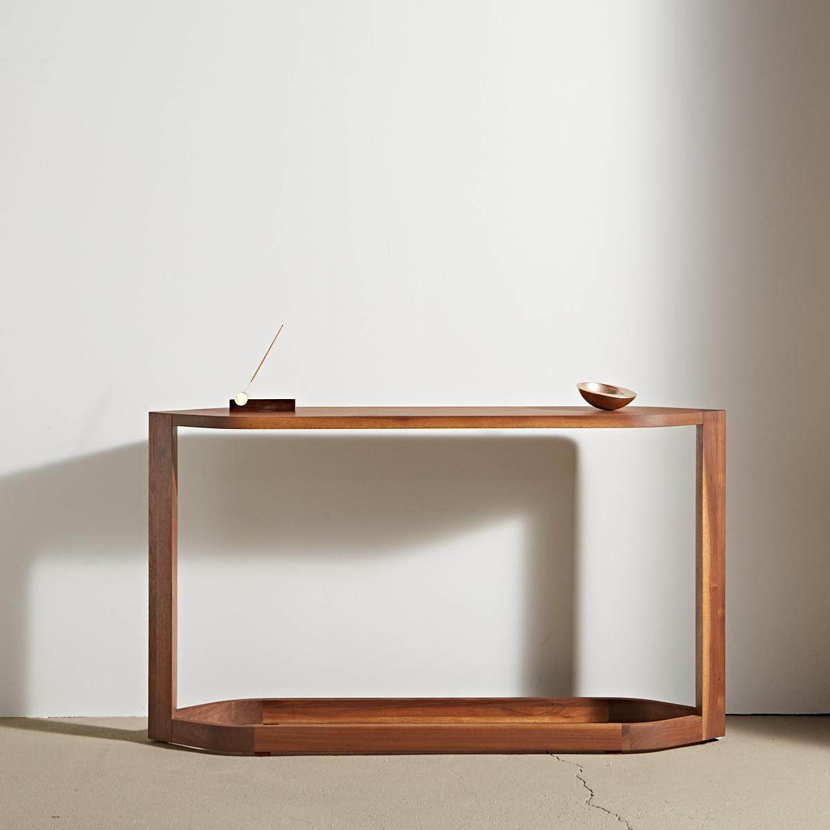 Australian Contemporary Port Console in American Walnut by Paradox Movement For Sale