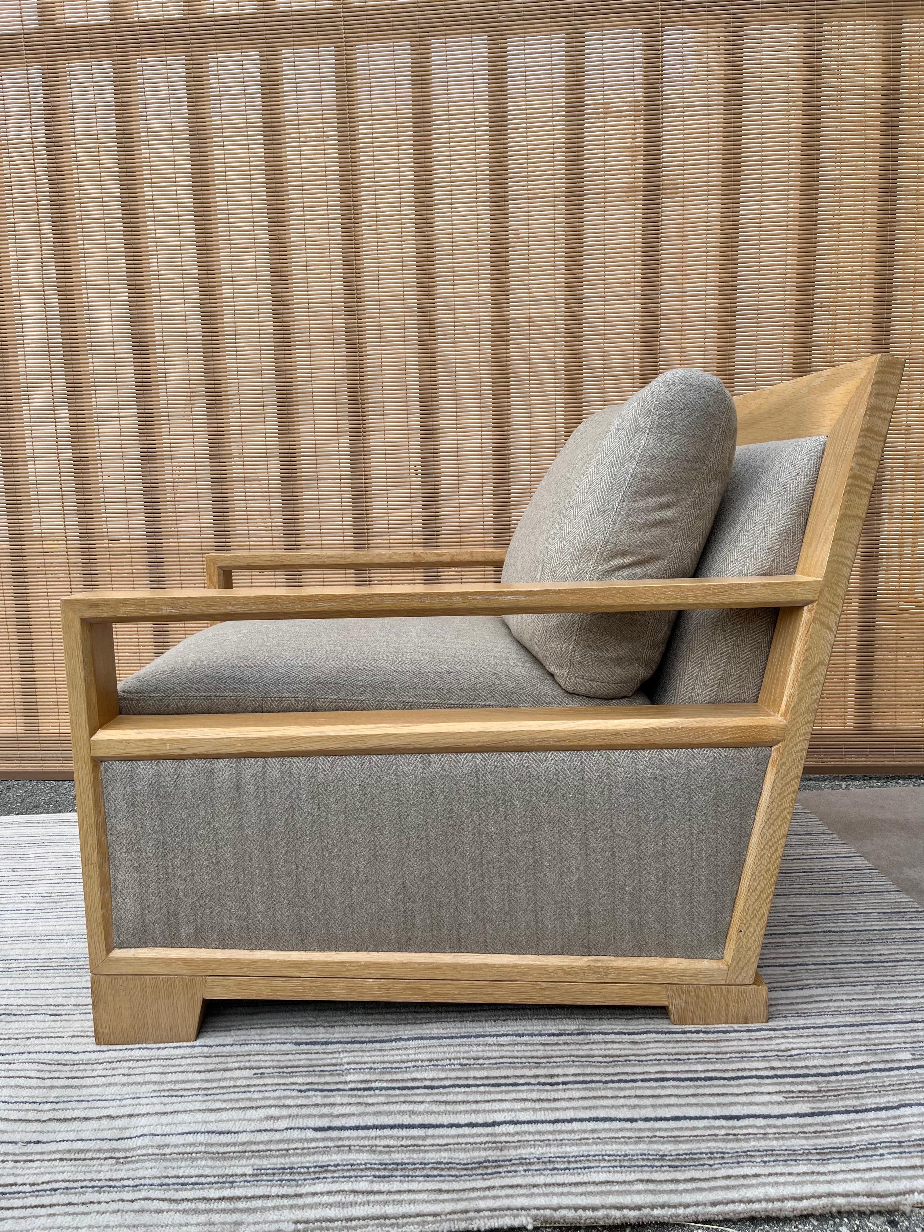 Wood Contemporary Portrait Club Chair by Ted Boerner For Sale