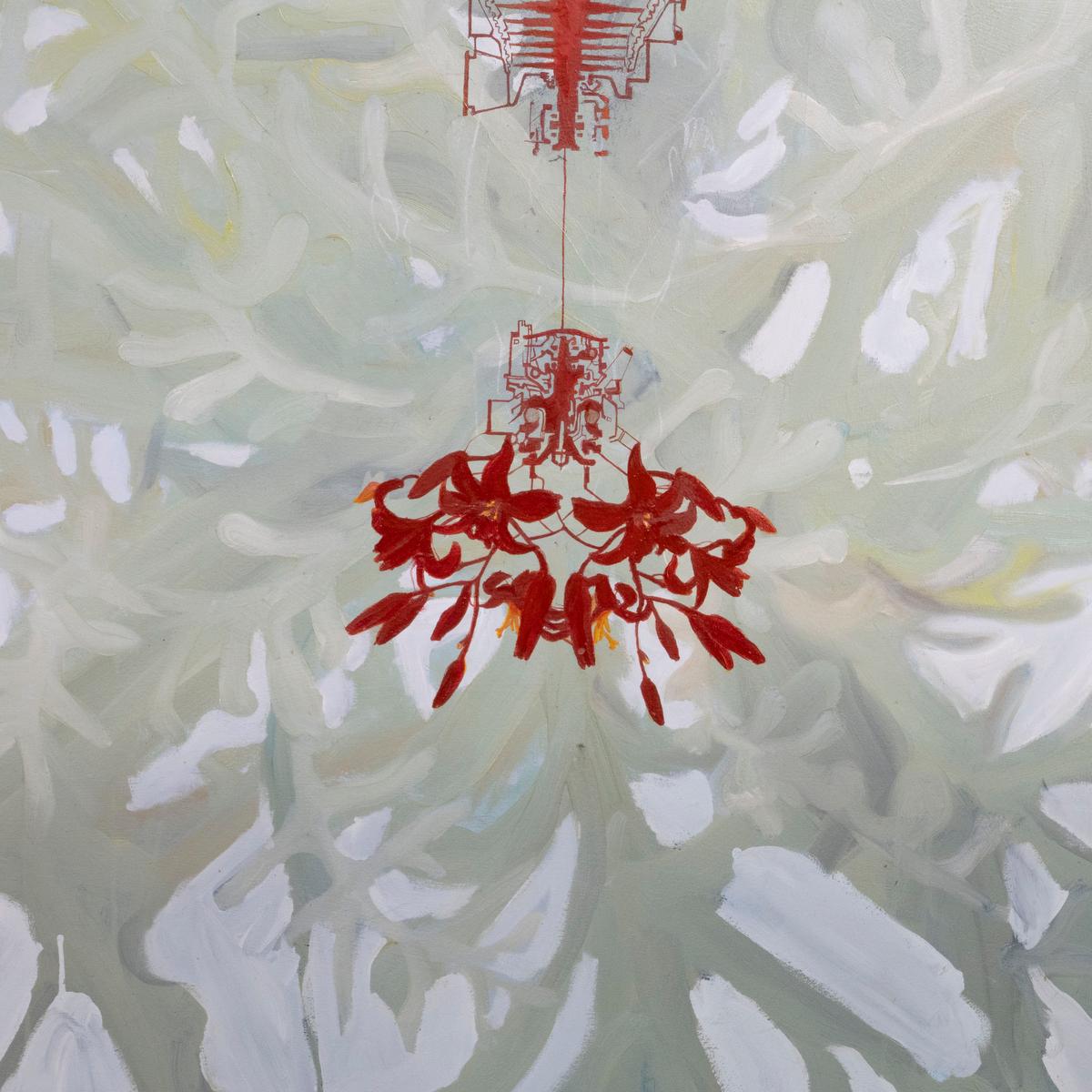 American Contemporary Postmodern Oil on Canvas For Sale