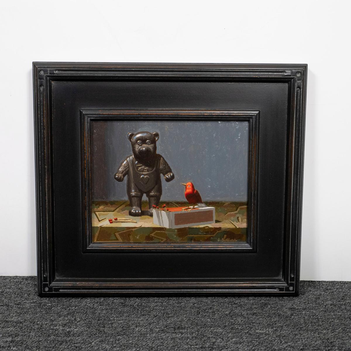 Post-Modern Contemporary Postmodern Still-life Oil on Panel For Sale