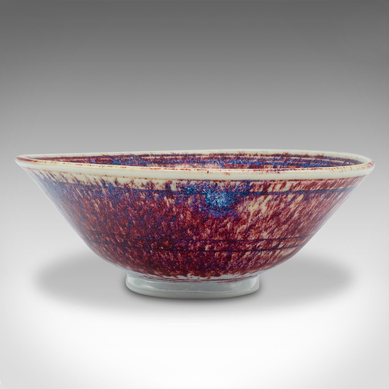 Modern Contemporary Potpourri Bowl, English, Art Ceramic, Serving Dish, Studio Pottery For Sale