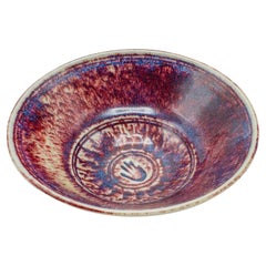 Bol à pot-pourri contemporain, anglais, céramique d'art, plat de service, Studio Pottery