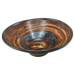 Plat à pot-pourri contemporain, anglais, céramique, Studio Pottery, bol de service