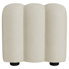 Pouf contemporaneo 'Studio A' di Norr11, Pelle Spectrum Mineral