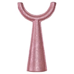 Contemporary Pressed Aluminium Chunk Candleholder in Pink by Ward Wijnant