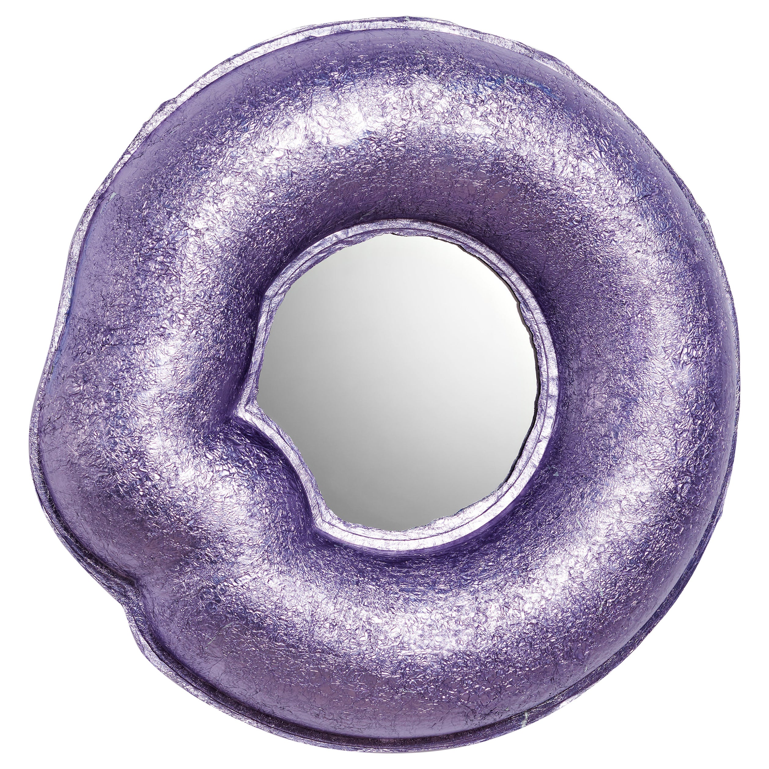 Contemporary Pressed Aluminium Chunk Mirror in Lila by Ward Wijnant