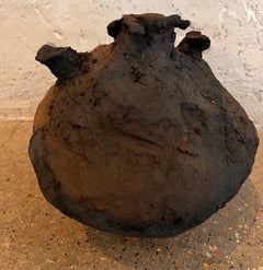 Contemporary Primitive Raw Clay Pot