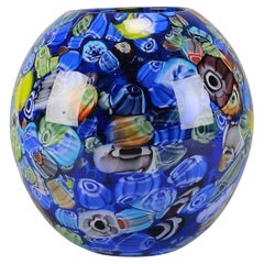 Vaso contemporaneo "Primula Millefiore" di Murano