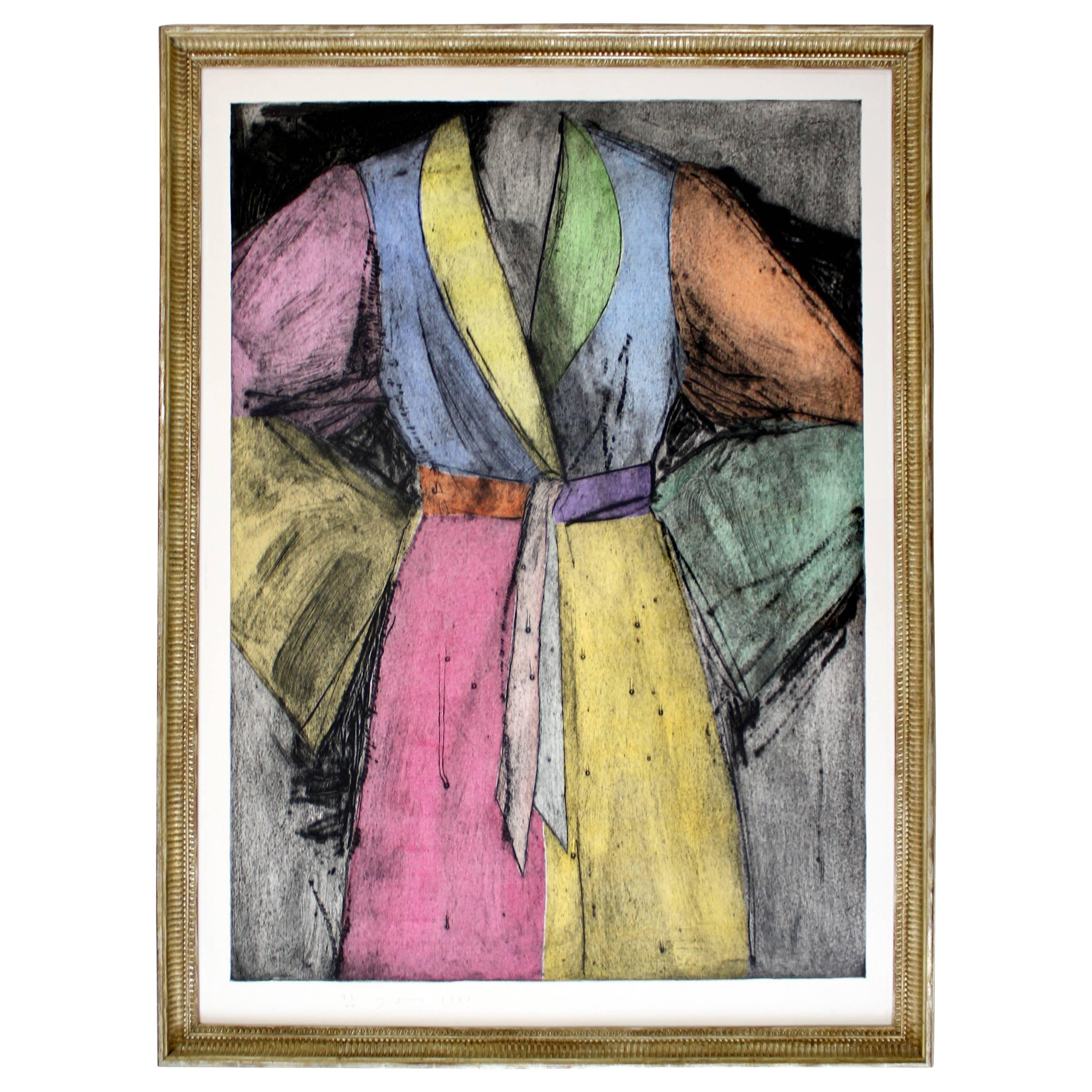 Contemporary Print "Pale Self" Signed Dated Numbered by Jim Dine 1995