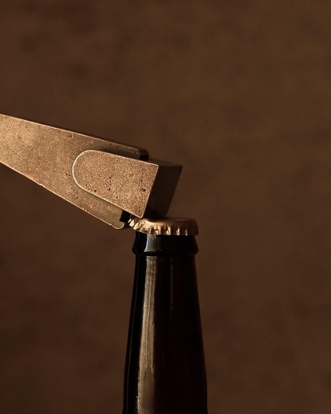 Contemporary Prise Patinated Bronze Bottle Opener by Henry Wilson For Sale 12