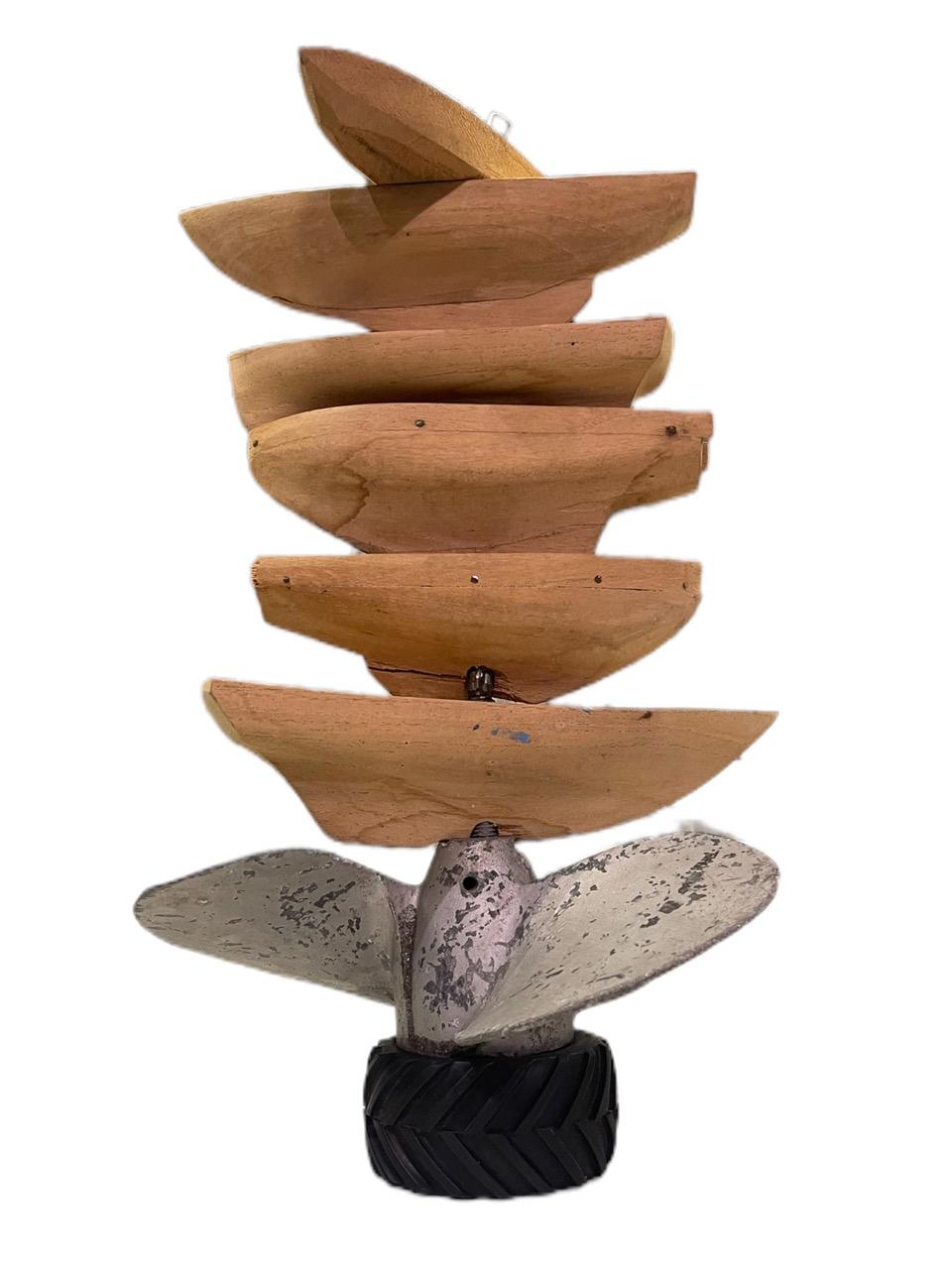 Contemporary Propeller Sculpture by Kcho For Sale 5