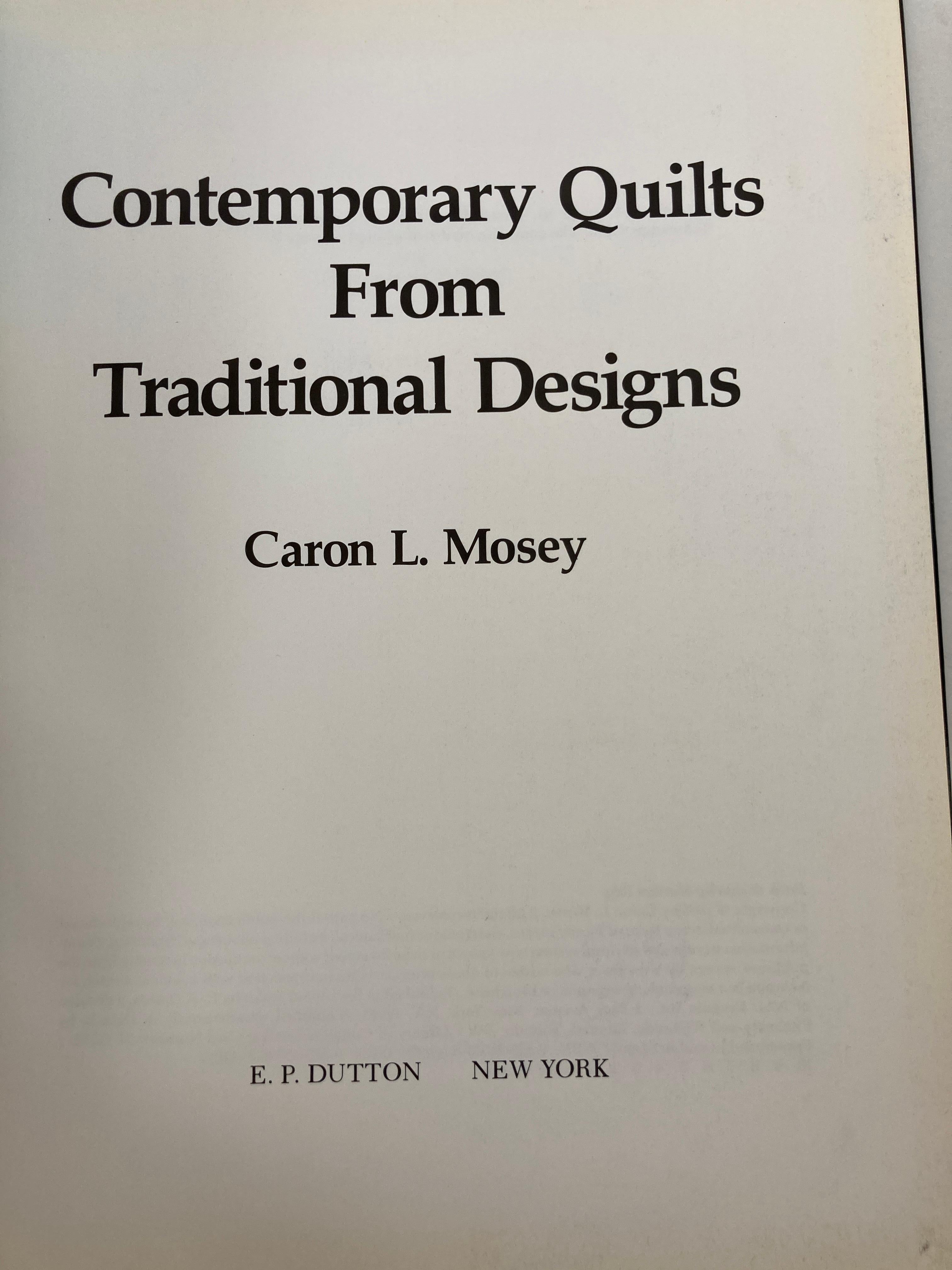 Paper Contemporary Quilts from Traditional Designs by Mosey, Carol L For Sale