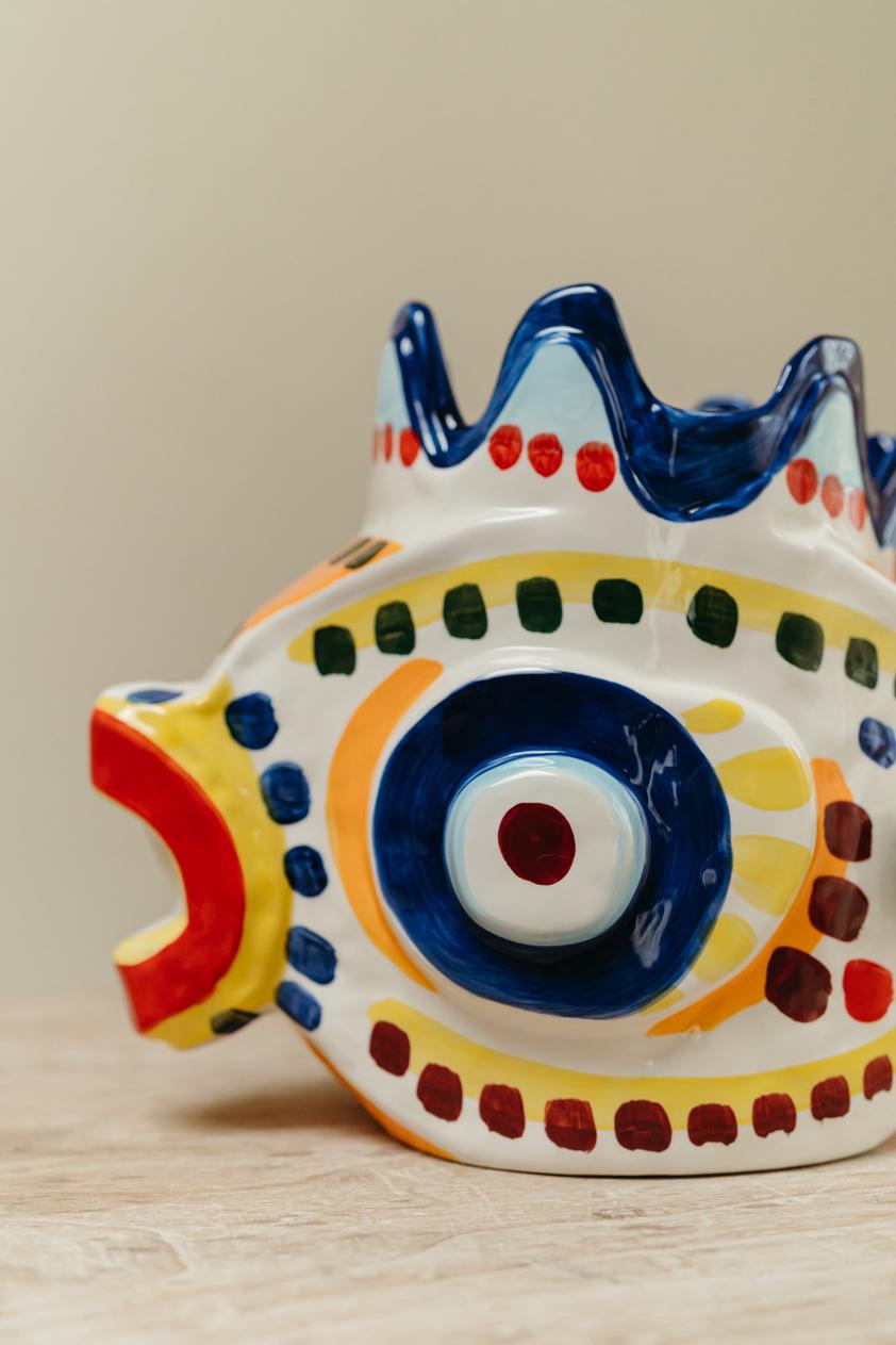 Contemporary Quirky and Funky Ceramic Kitchenware, Fish  For Sale 3