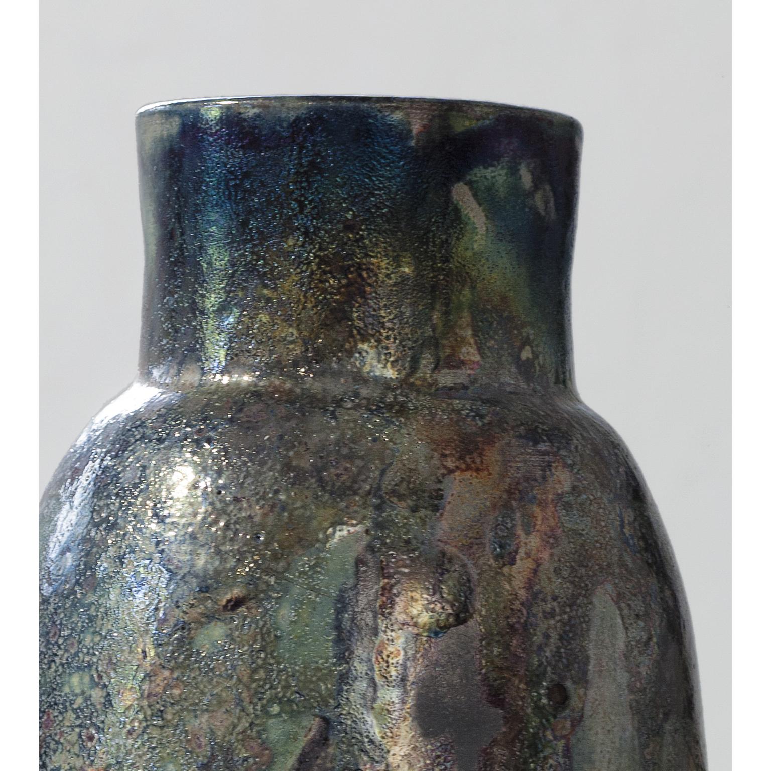 Contemporary Raku Ceramic Vase 2