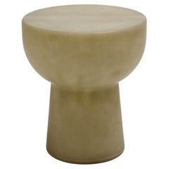 Contemporary Raw Fiberglass Stool, Roly-Poly Stool by Faye Toogood