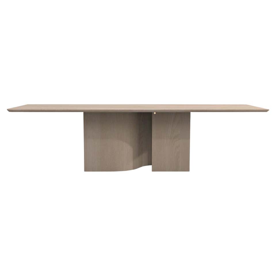 contemporary rectangular table in black stained ash wood - barh shadow ...