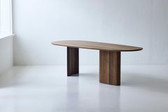 Contemporary Rectangular Dining Table 'Tangent' by DK3, Smoked Oak, 300 cm