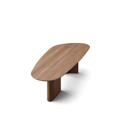 Tavolo da pranzo rettangolare contemporaneo 'Tangent' di DK3, Noce, 340 cm