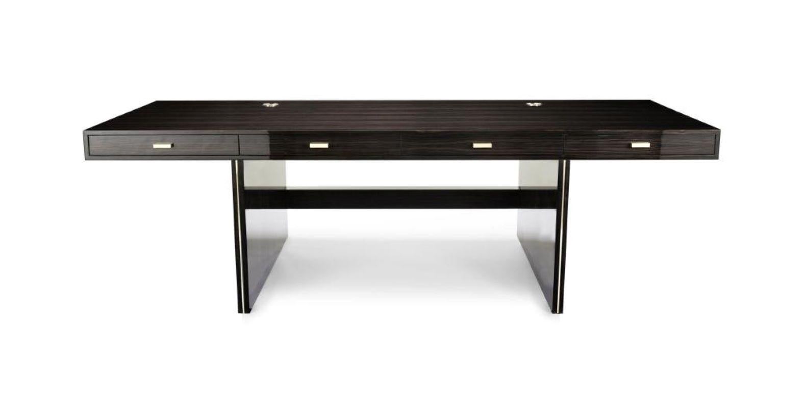 The very definition of sleek sophistication, the Mortimer is a desk for those who subscribe to the ‘less is more’ aesthetic. With its impressively-streamlined Silhouette, this desk promises to redefine your study, turning it from a tired and