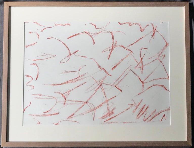Contemporary Red Chalk Drawing For Sale at 1stDibs