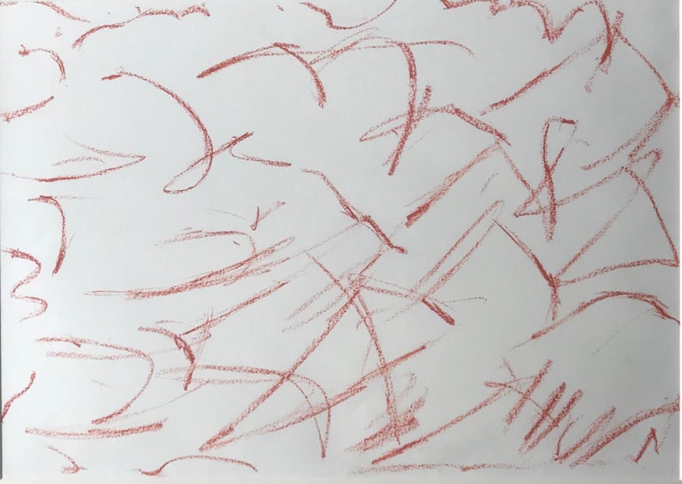 Contemporary Red Chalk Drawing For Sale at 1stDibs