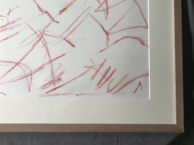 Contemporary Red Chalk Drawing For Sale at 1stDibs