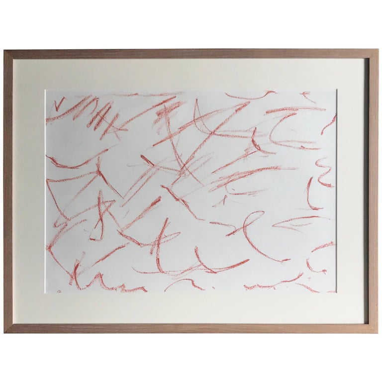Contemporary Red Chalk Drawing For Sale at 1stDibs