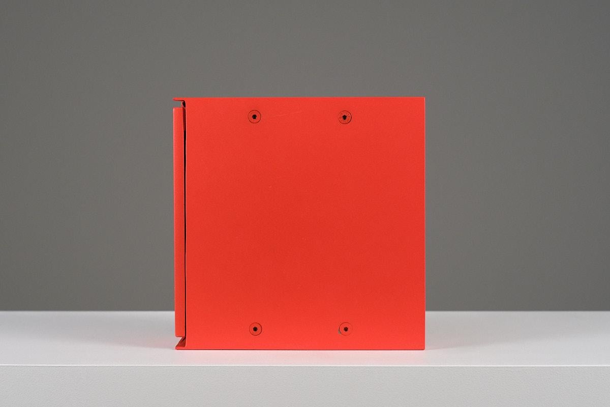 Estantería Acero Rojo Lacado Diseño Contemporáneo Coleccionable ZIG ZAG de Max Enrich en venta 7
