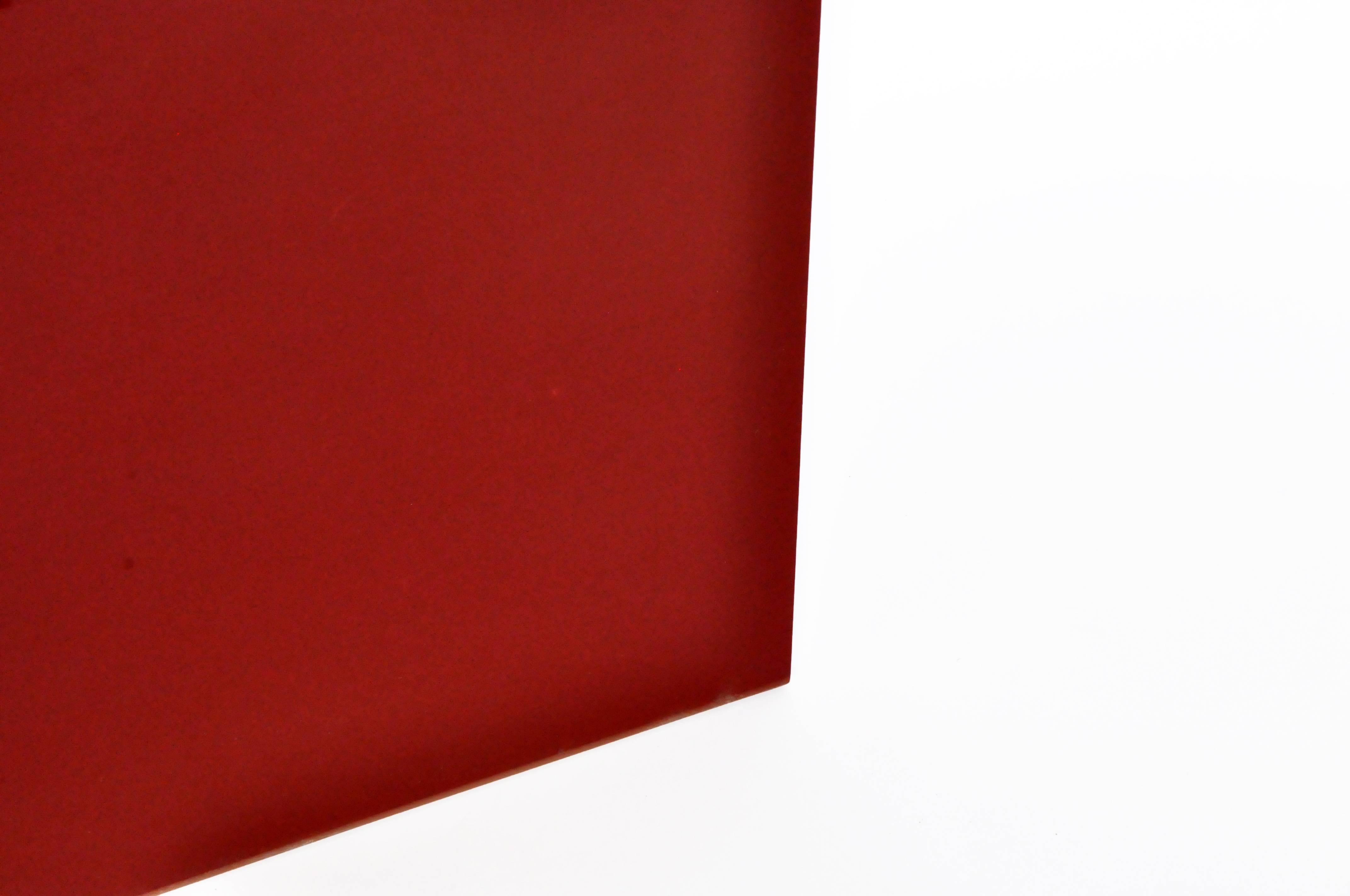 Contemporary Red Lacquered Wall Art 1
