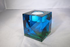 Zeitgenössische Reflexionen Kopenhagen Ophelia Azurblau und Grün Kristall T-Leuchte