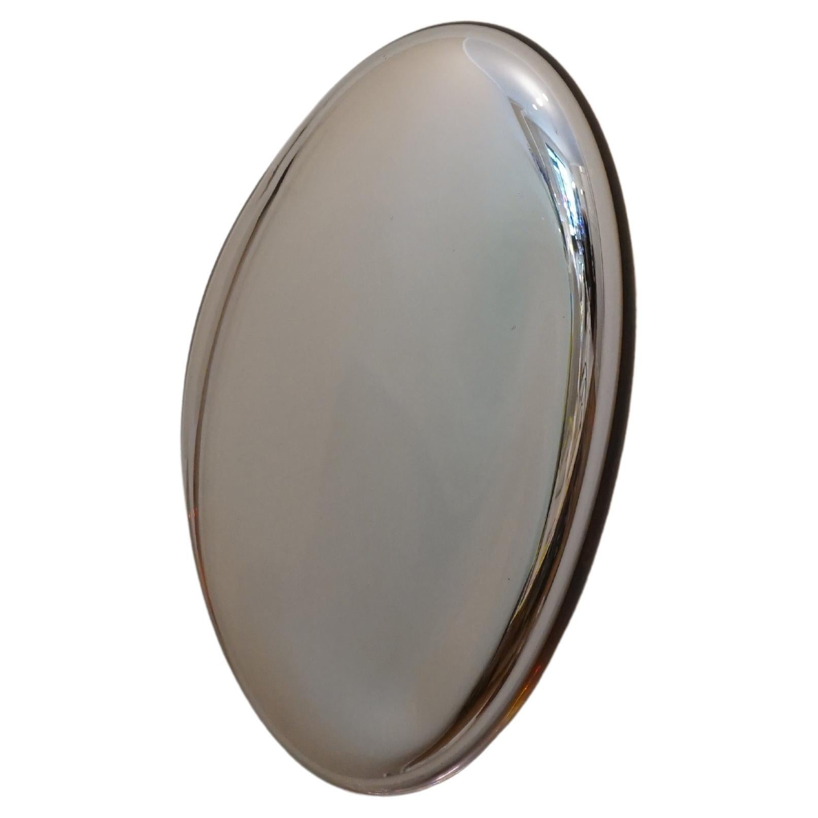 Contemporary Reflections Hanging Mirror in Fluid Glass For Sale