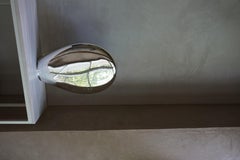Contemporary Reflections Standing Mirror in Fluid Glass
