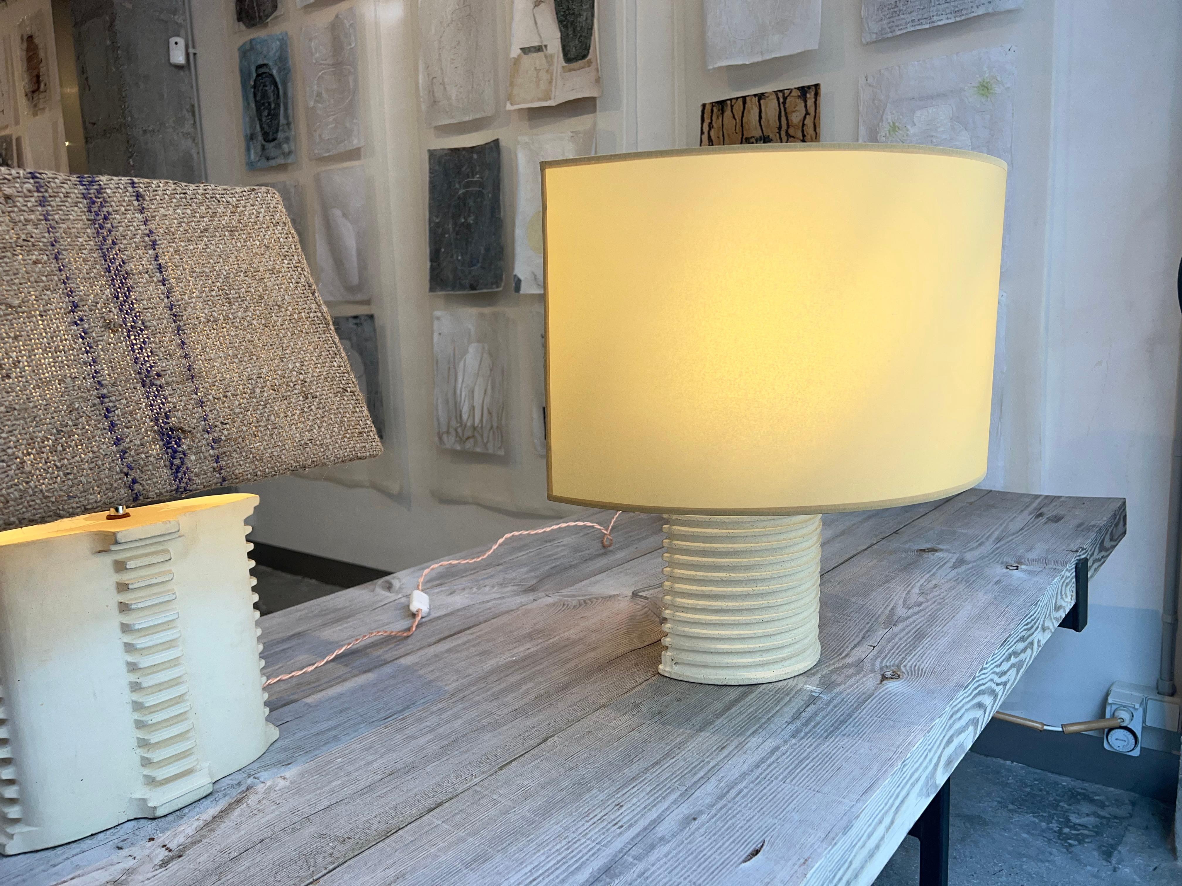 The design of this lamp is unique and the material is the most durable. This lamp could last generations sharing between each other. It is electrified for both the United States and Europe and not include the screen that it sell separately. Ask us