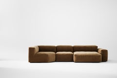 Contemporary 'Reposé' Sofa by Norr11, Setup 3, Alpaca, Customizable