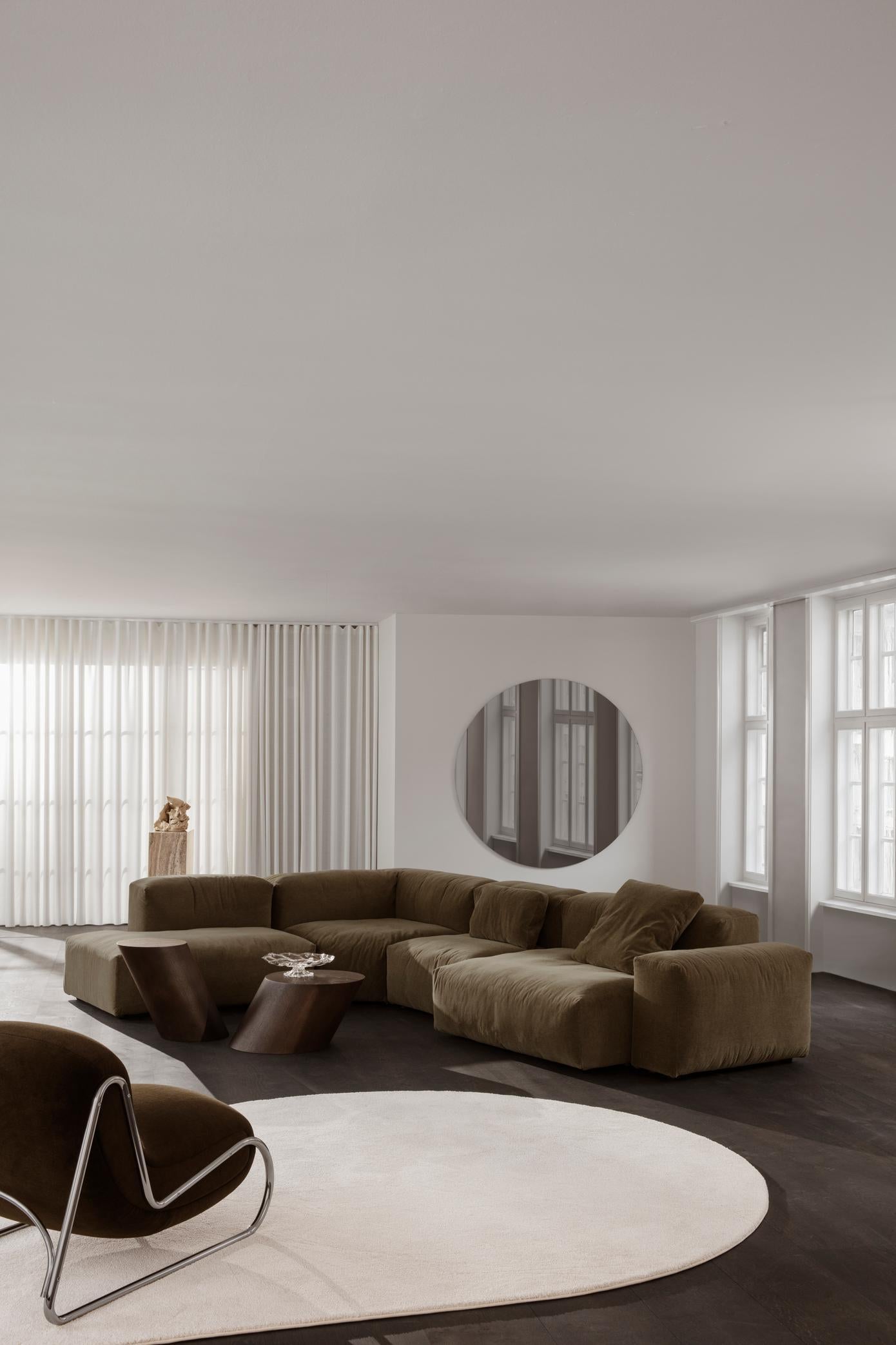 Contemporary 'Reposé' Sofa by Norr11, Setup 3, Alpaca, Customizable For Sale 2