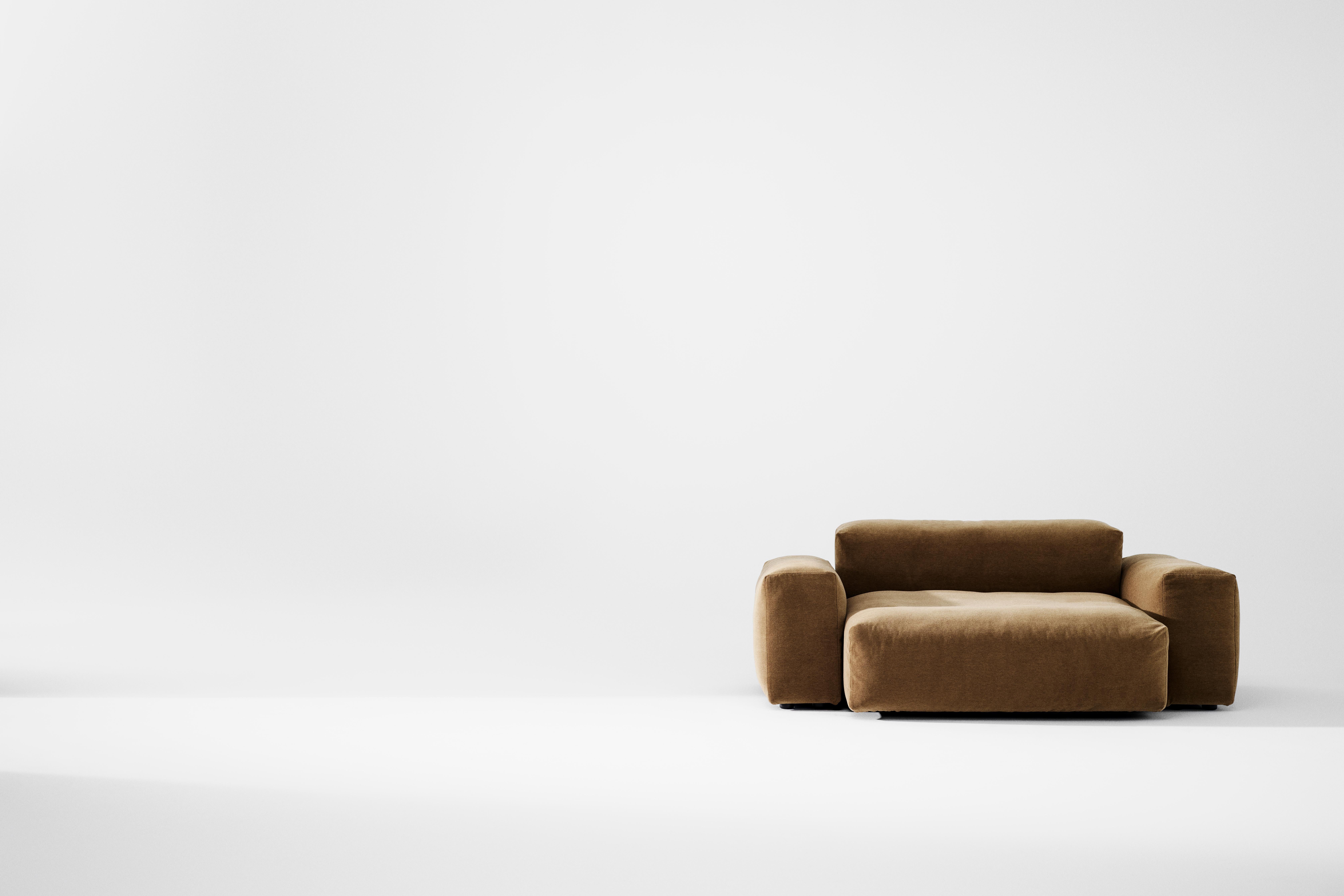 Contemporary 'Reposé' Sofa by Norr11, Setup 3, Alpaca, Customizable For Sale 3