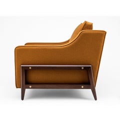 Contemporary Reposer Special Edition Chair in British Wool and Walnut Legs